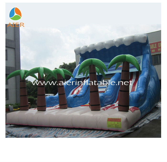 New Inflatable coconut tree slide,water slide for kids