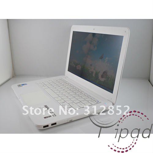 free shipping 13.3" inchIntel ATOM D525 Mini laptop 2G RAM 160GB Mini notebook with DVD-RW 1.8GHz Mini laptop