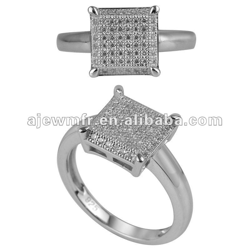 925 sterling silver jewelry manufacturer wax micro setting ring