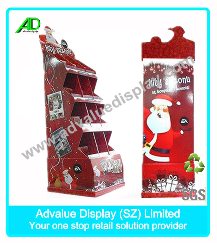 Cardboard Floor Display Shelf for Chewing Gum