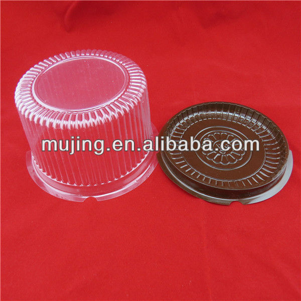 Clear round plastic cupcake boxes