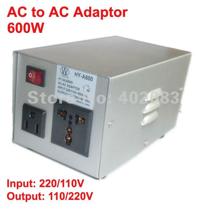 AC to AC adaptor 220V/110V to 110V/220V Voltage Converter 600W