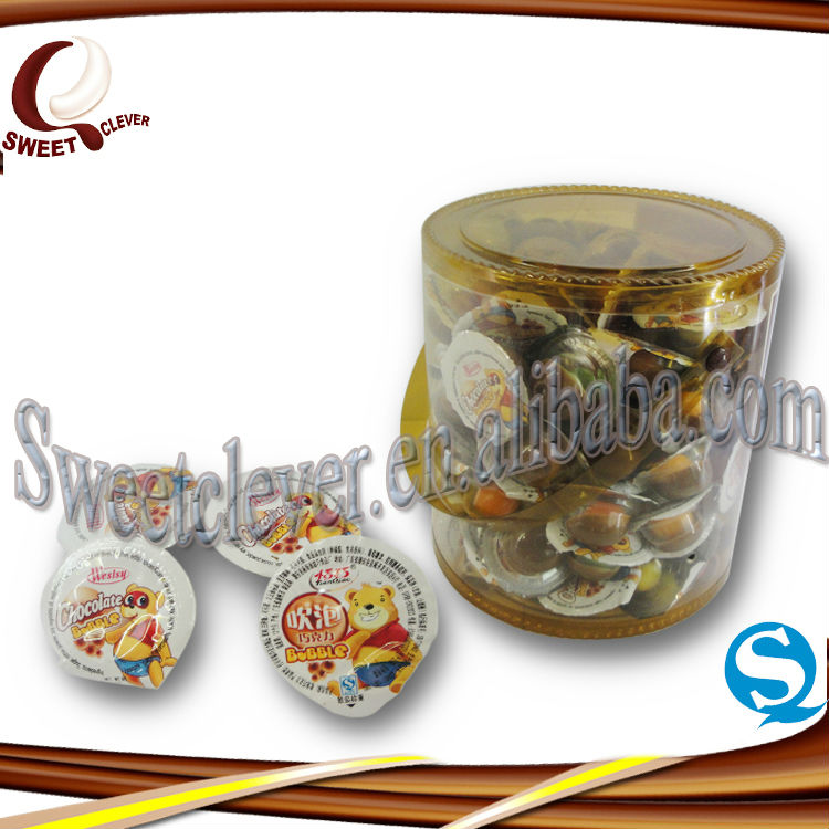 4g Mini sweet white chocolate with fruit orange gum