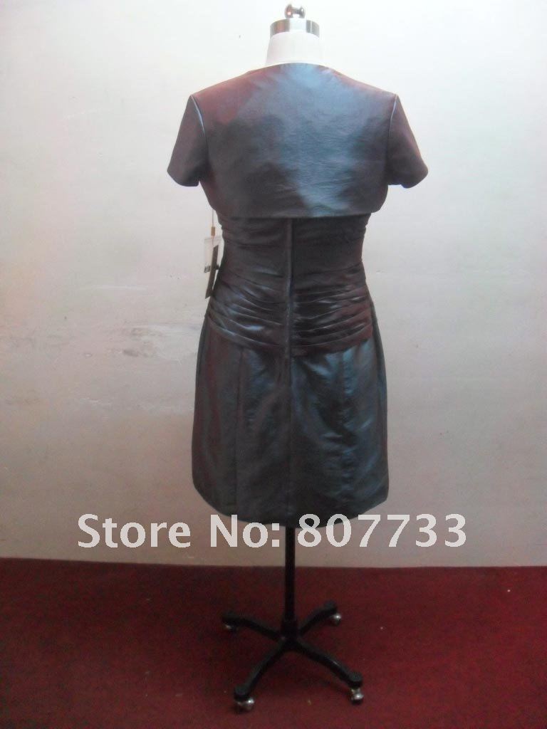 FREE SHIPPING!!! M0042 Jacket inlcuded!! Fabulous custom size sweetheart neckline taffeta mother of the bride dress
