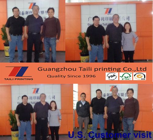 Taili Printing customized cakecup paper boxes/cake box with PET window/cake packaging box
