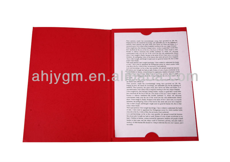 Resume Paper Folder