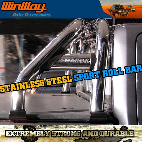 toyota hilux stainless steel roll bar #2
