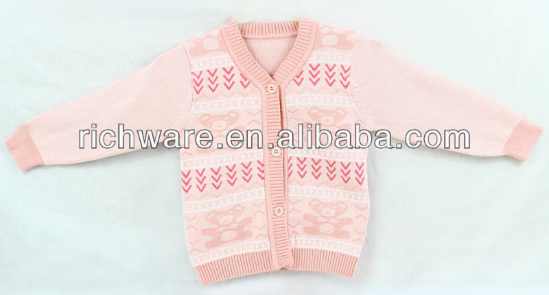安い冬の幼児の衣類の赤ん坊のセーターピンク問屋・仕入れ・卸・卸売り