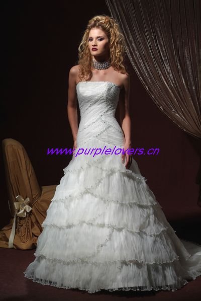 Dress Model Alibaba on Amazing Beaded A Line Strapless Wedding Dress Pw040 On Alibaba Com