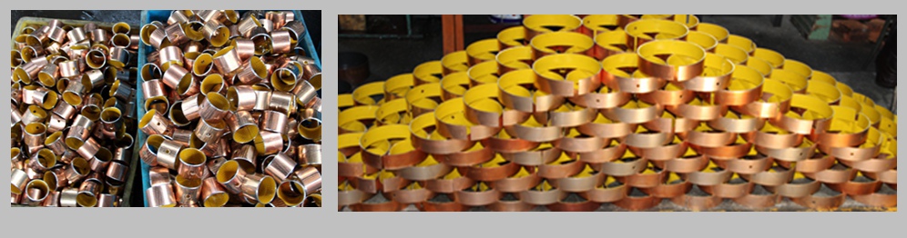 境界潤滑dx円筒形の青銅ブッシングpom-metテキスタイルベアリングブッシュ問屋・仕入れ・卸・卸売り