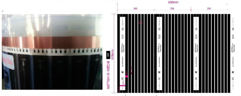 韓国005linoa晴れやかな遠赤外線カーボンヒーターのフィルム、 床暖房フィルム、 床下暖房システム問屋・仕入れ・卸・卸売り