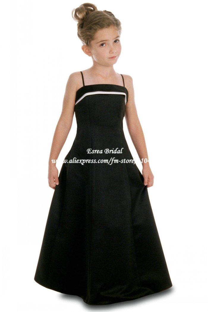 young girls black dress