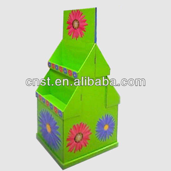colorful pop cardboard display shelf printing cardboard lollipop display stand