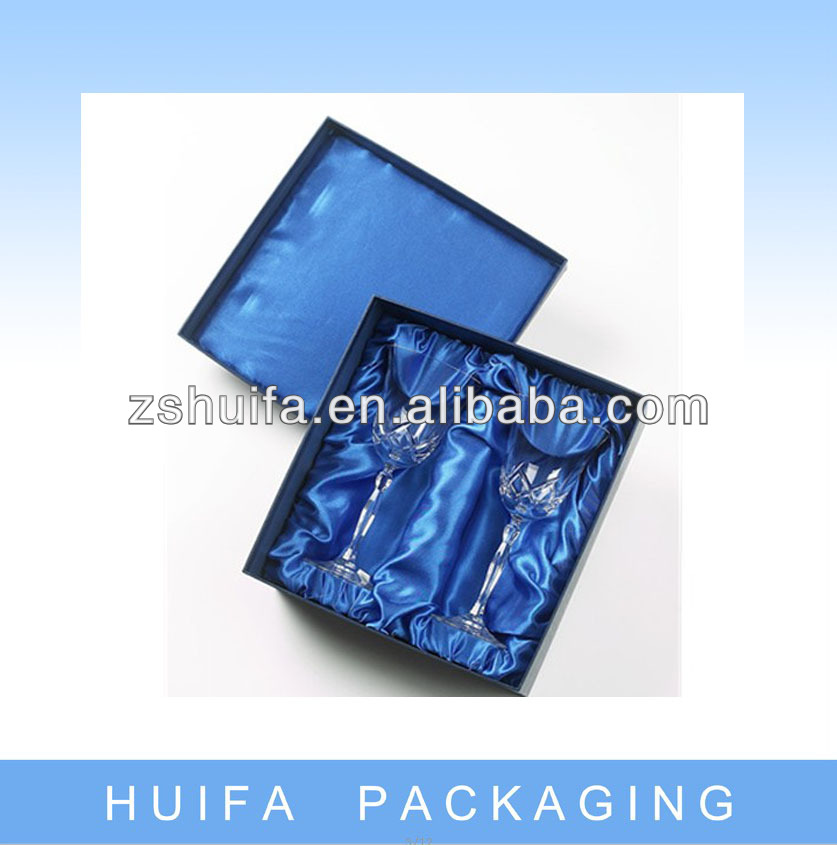 Silk Lined Presentation Box for Double Champagne Flutes