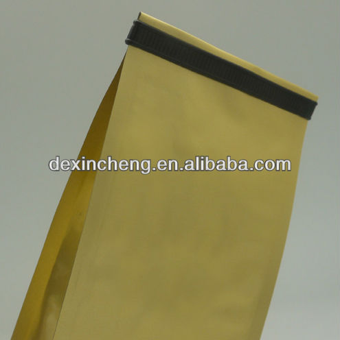 Resealable Block Bottom Bags For Food Package