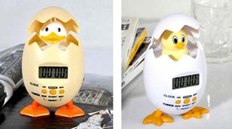 Tavuk Yumurtası  çalar masa saati tasarımı