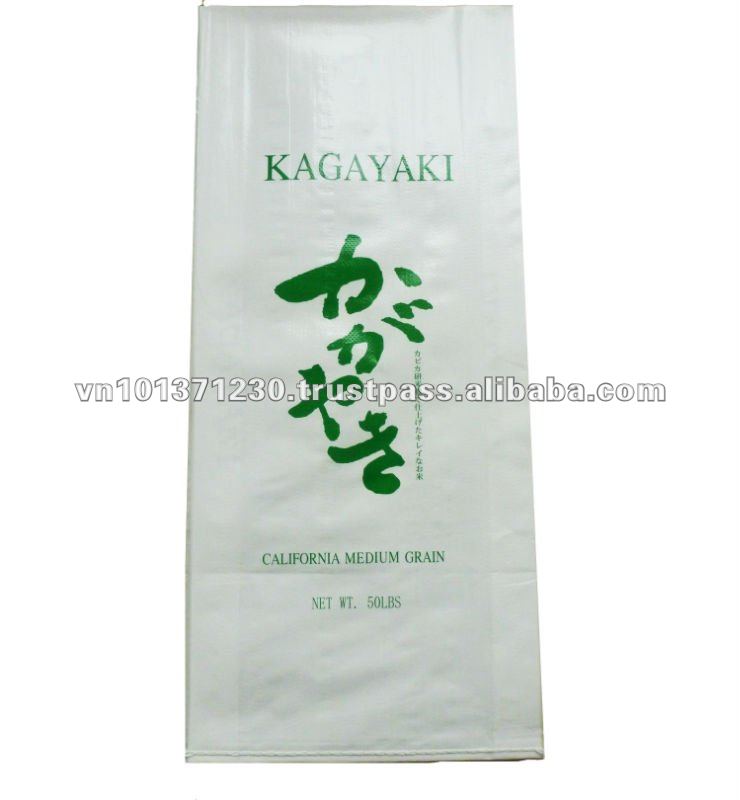 rice bag made in vietnam , PP woven , BOPP lamination