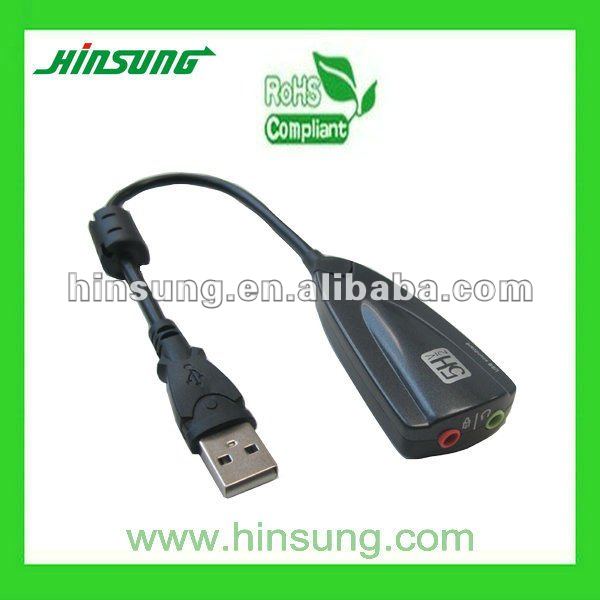 USB 2.0事実上の7.1は可聴周波サウンドカードのアダプターを運ぶ問屋・仕入れ・卸・卸売り