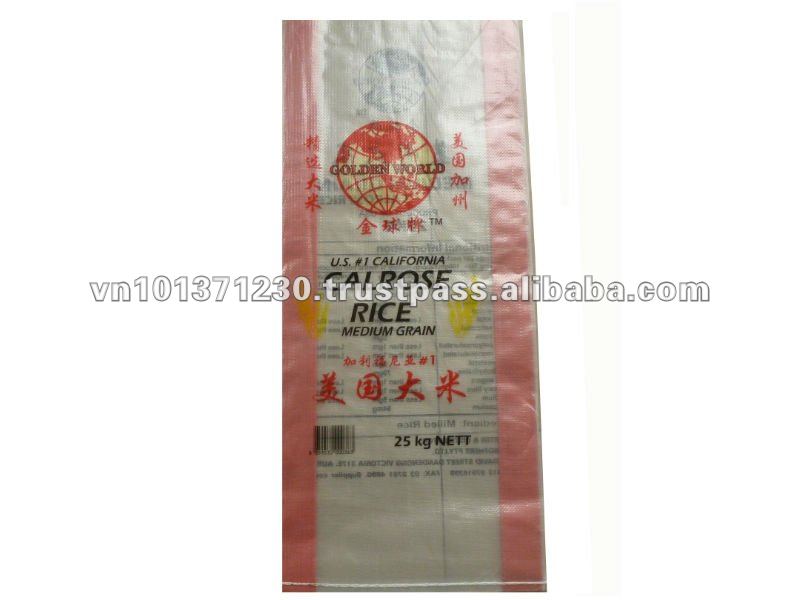 rice bag made in vietnam , PP woven , BOPP lamination