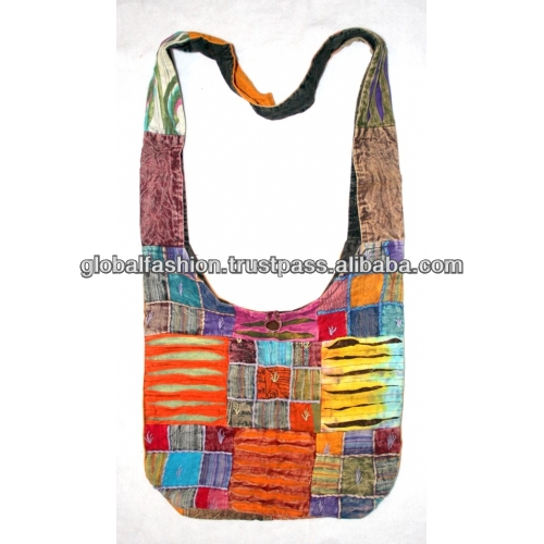 新しい2014年卸売ヒッピーショルダーバッグバッグの女性のファッションのキャンバスのハンドバッグ問屋・仕入れ・卸・卸売り
