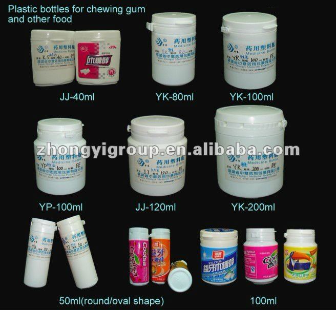 chewing gum container(food bottle,chewing gum container,chewing gum jar)