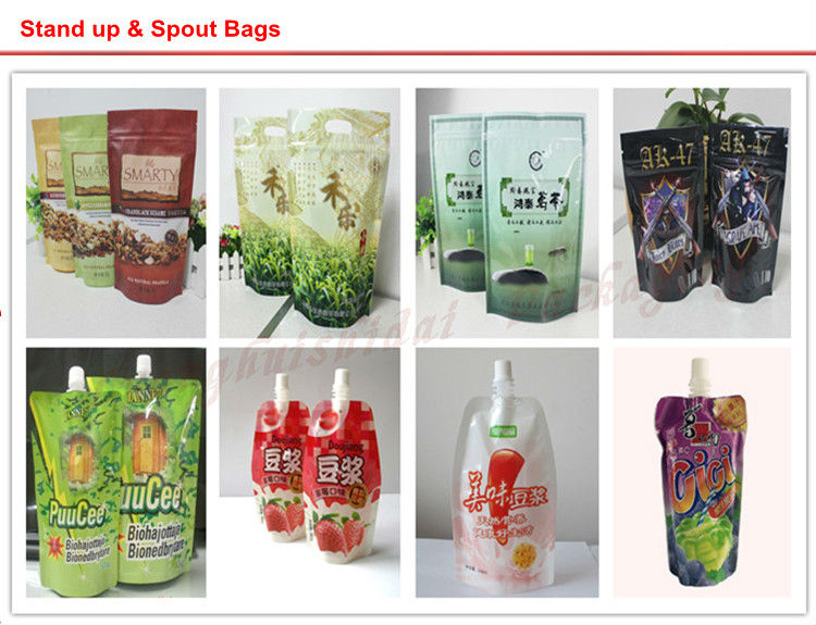 empty tea bag / ziplock tea bags / zipper bag for green tea packaging
