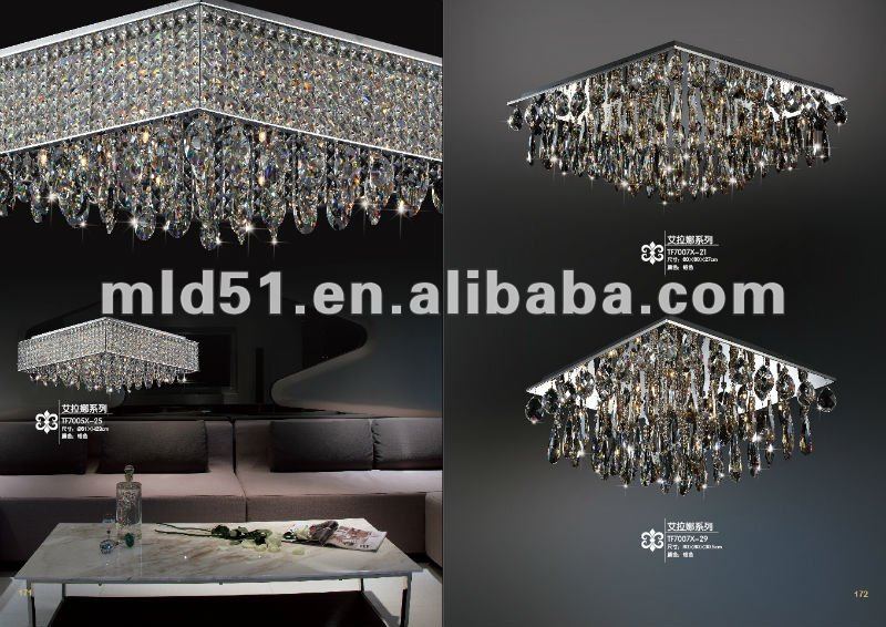 Modern Aluminium crystal Round low-voltage Ceiling lights