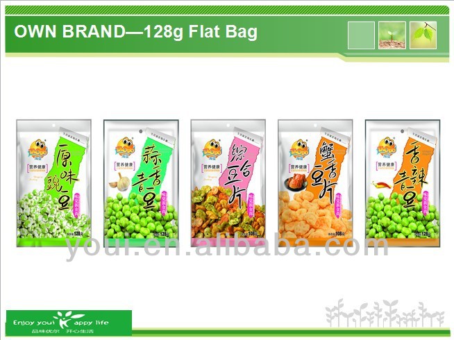 Nutritious/Yummy/Savory/crisp/unique flavor fried Green Peas Snack Food