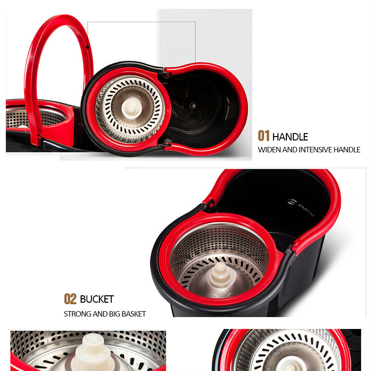 ホットなミニ2014年360度新しいデザインの魔法のモップ簡単にモップヘッドリフィル( xr21)問屋・仕入れ・卸・卸売り