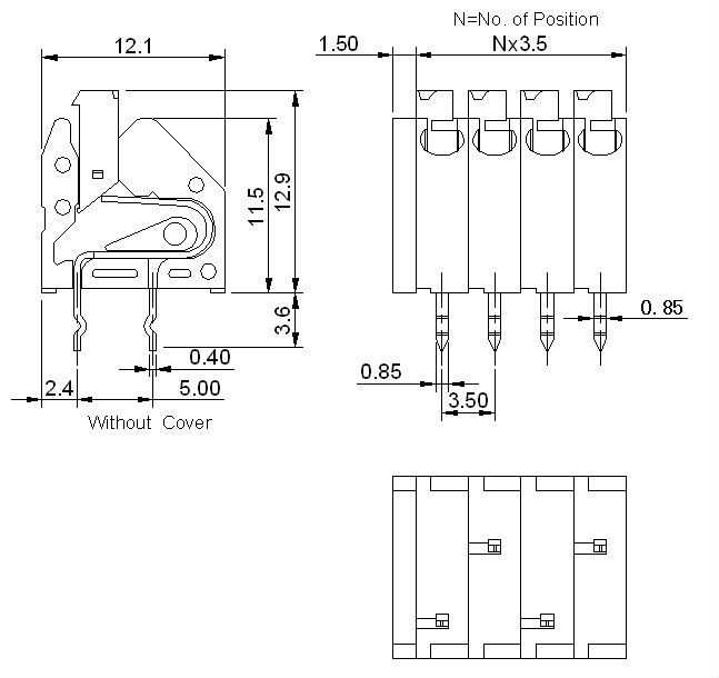 Pcbgsl002a-3.5バネ端子台仕入れ・メーカー・工場