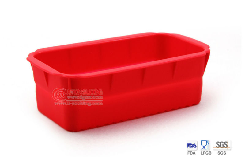 Large Red Square Practical Silicone 3d Cake Decoration Mold