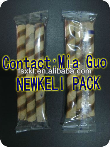 flow wrap for egg roll packing machine