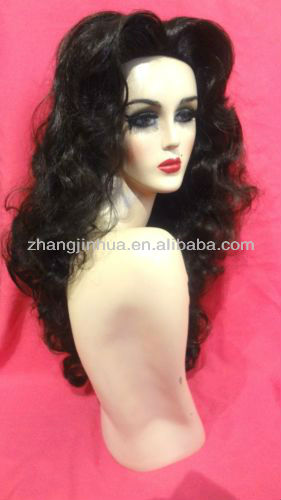 LACE FRONT WIG! Drag Queen, Chocolate Dark Brown Wavy