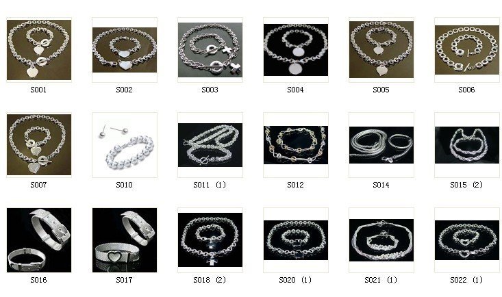 fashion jewelry,925 sterling silver Necklace & bracelet, HOT SAL S223