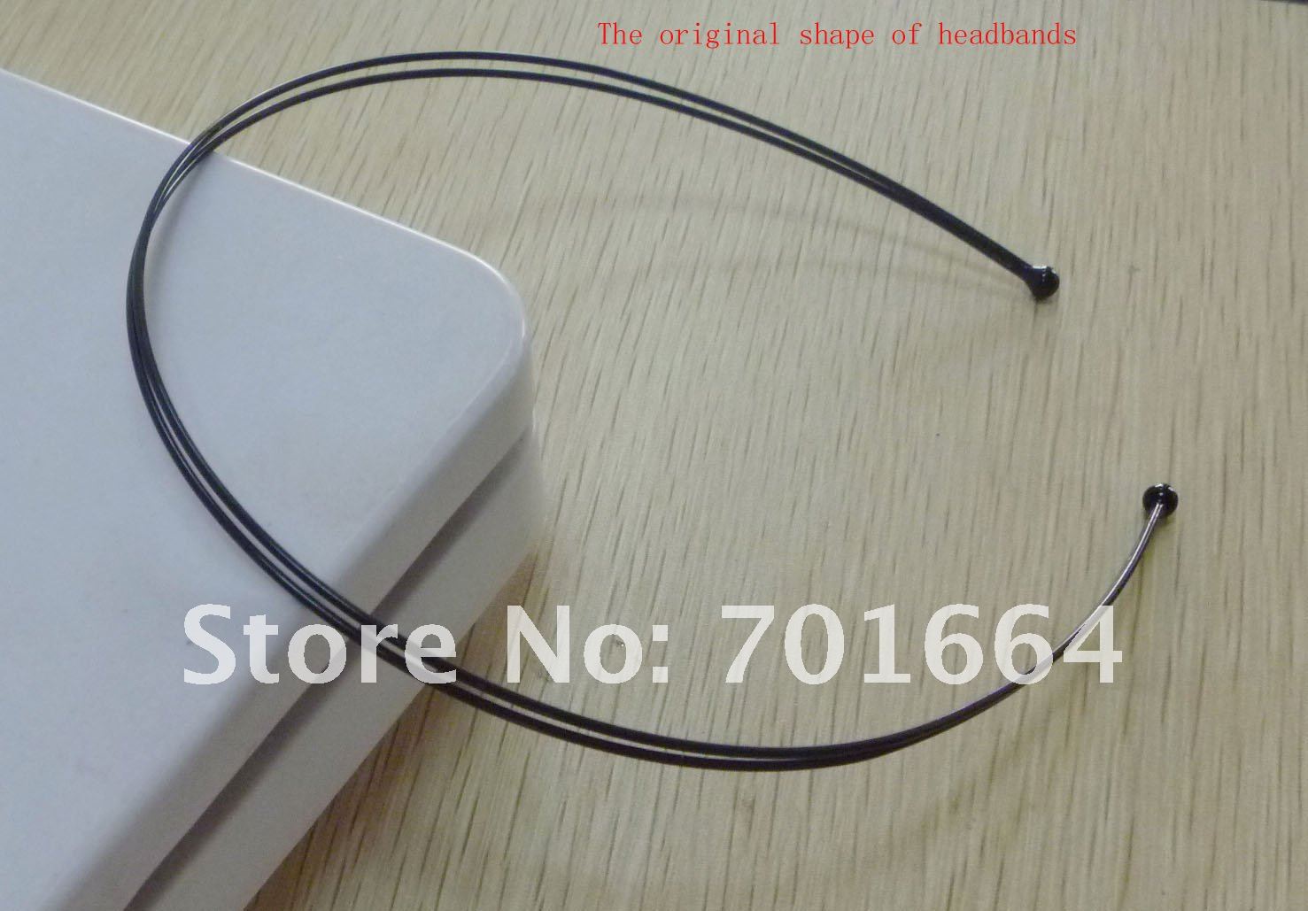 10pcs silver double 1.2mm metal wire headbands,balls end,nickle free,lead free