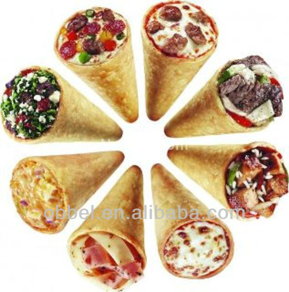 4 moulds pizza cone making machine