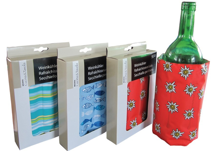 PVC Red wine bottle cooler wine bottle gel cold pack,China Gel King PVC