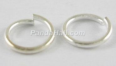 JumpRings, Close but Unsoldered, Brass, Silver Color, about 5mm in diameter, 1mm thick, about 6000pcs/500g(JRC5MM-S)