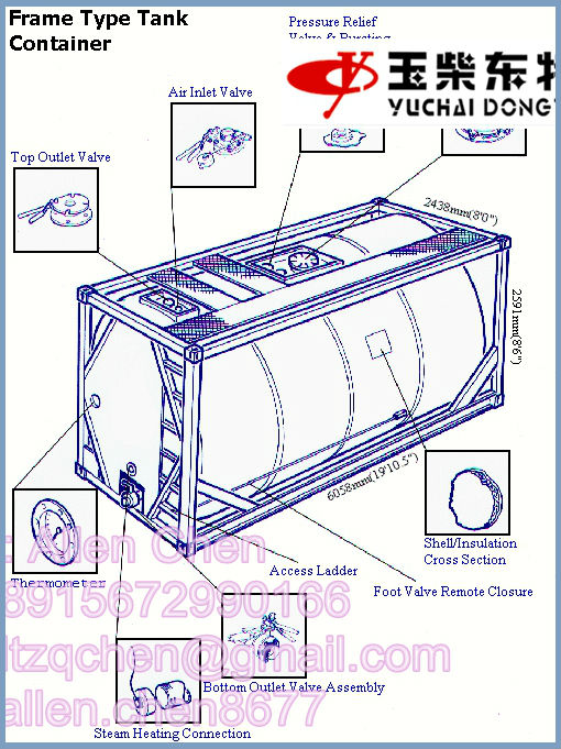 Iso Container Tank Drawing