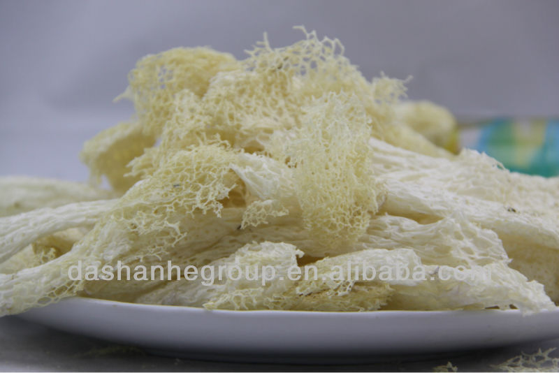 Dried bamboo fungus and long net stinkhorn turkish food product