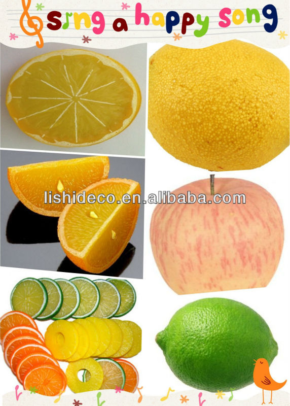 偽の人工的なフルーツ- レモン、 黄色のレモン問屋・仕入れ・卸・卸売り