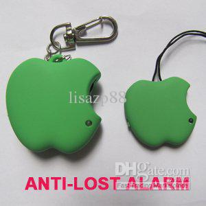 4pcs/lot Green Apple Anti-theft Alarm,Child Anti lost alarm electronic personal reminder alarm