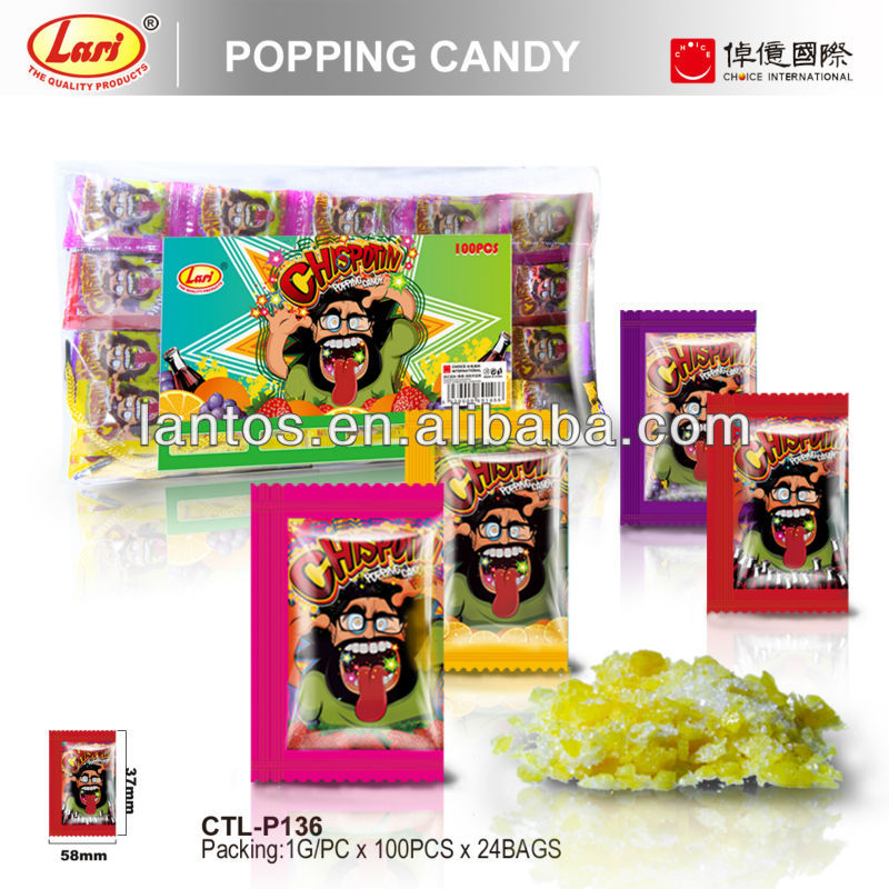 LARI BRAND 1G FIXED FRUIT POPPING CANDY WITH TATOO