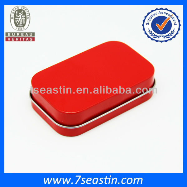 small set tin box for chewing gum & mint