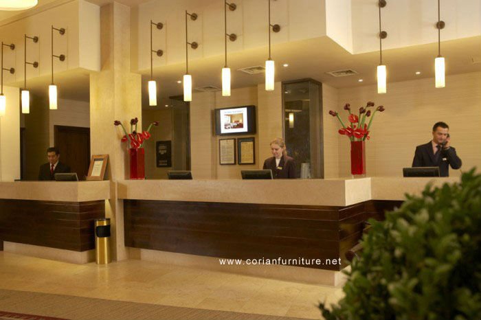 Corian Custom Made New Design Hotel Check In Counter Rt-344 - Buy ...