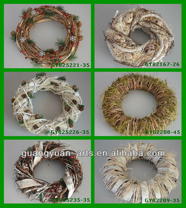 Christmas or Home Decoration Natural Material Wreaths