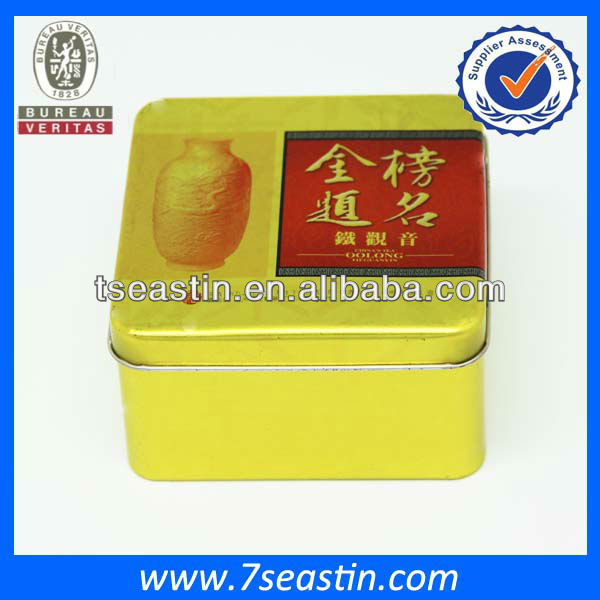 instant cocoa powder tin box packing for white collar