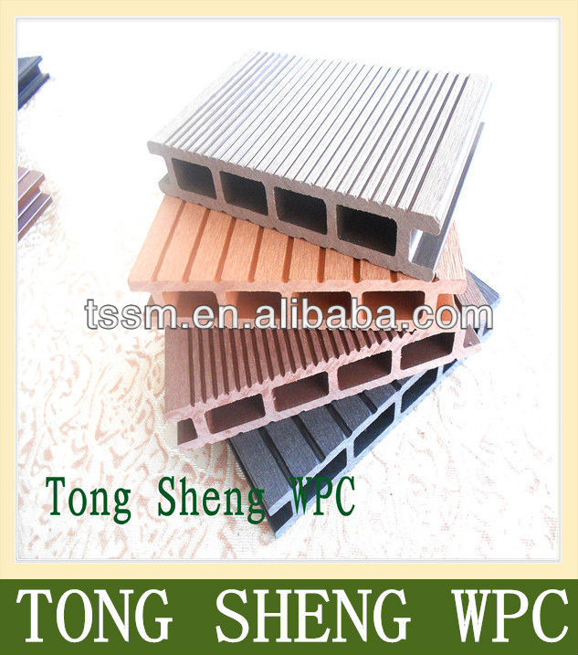 Tong Sheng Water Proof Outdoor Wood Plastic Composite Deck/WPC Floor Passed CE