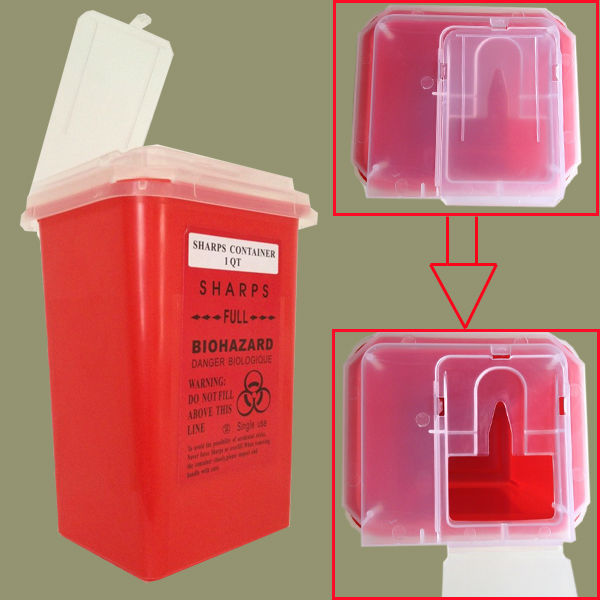 鋭利物容器のバイオハザード針廃棄1qtサイズ- 限定版- jl- 881問屋・仕入れ・卸・卸売り