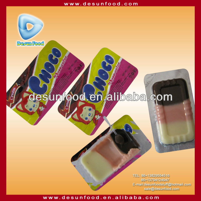 Three color Choco chocolate cream spread